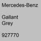 Preview: Mercedes-Benz, Gallant Grey, 927770.